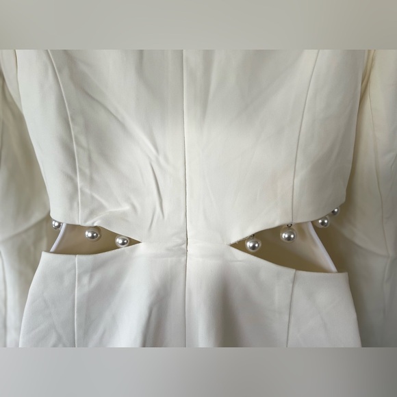 Lavish Alice Cut Out Detail Blazer Dress with Pearl Trim SZ 8 NWT - Picture 11 of 15